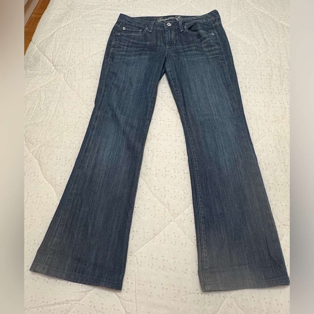 American Eagle Outfitters Dark Wash Bootcut Navy Flare Jeans